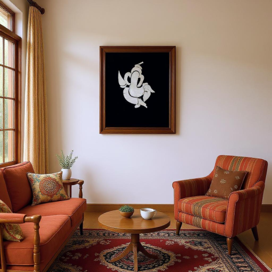 Fish Scale Lord Ganesha Artwork