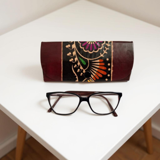 Handcrafted Leather Spectacle Case | 15x8x7 cm
