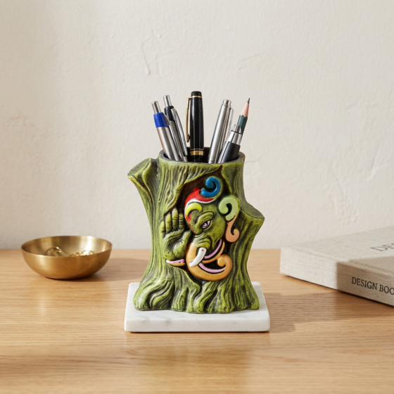 Terracotta Ganeshji Pen Holder