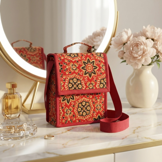 Block-Printed Rajasthani Sling Bag