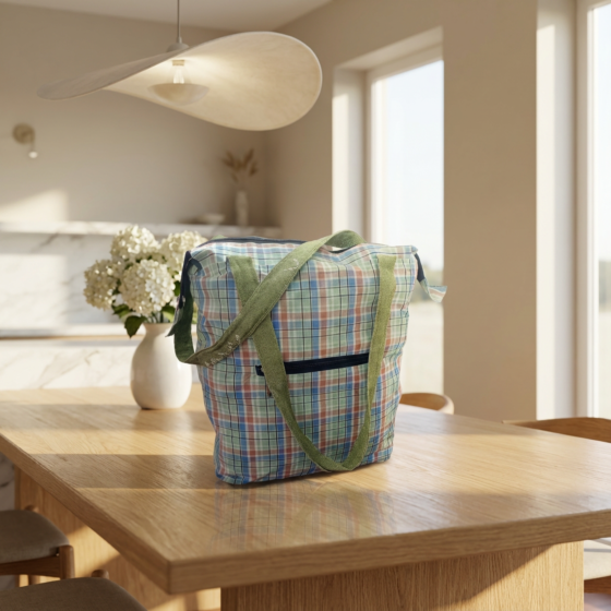 Handloom Cotton Multicoloured Office Bag