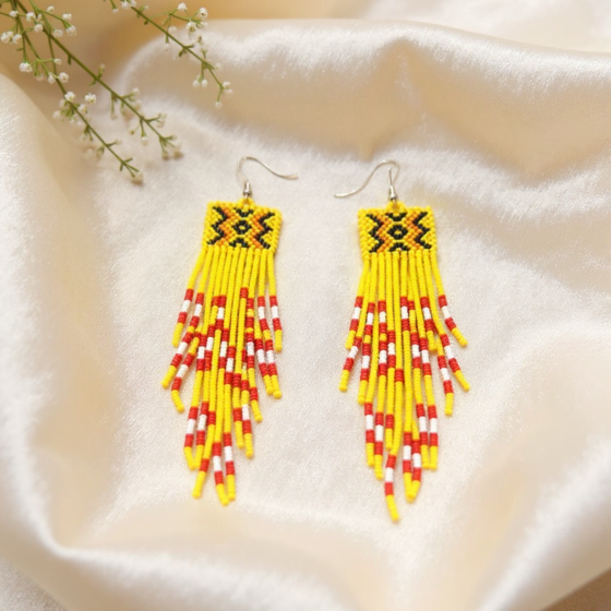 Handmade Seed Bead Earrings