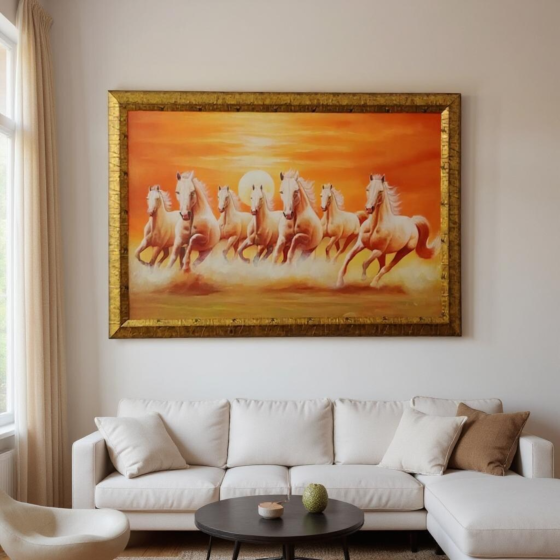 Running Horse Acrylic Painting on Canvas
