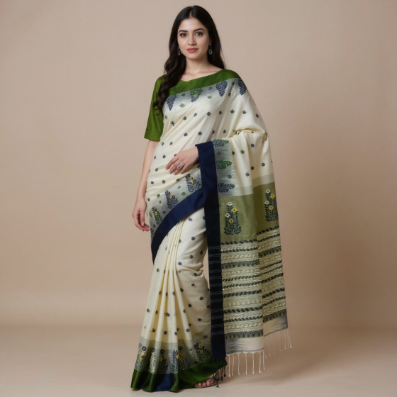 Bengal Mixed Cotton Tangail Saree