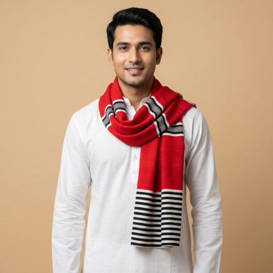 Handwoven Assamese Mishing Muffler