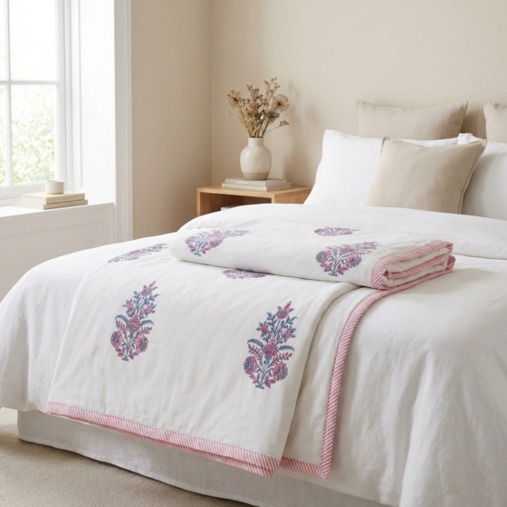 Handblock Printed Cotton Dohar