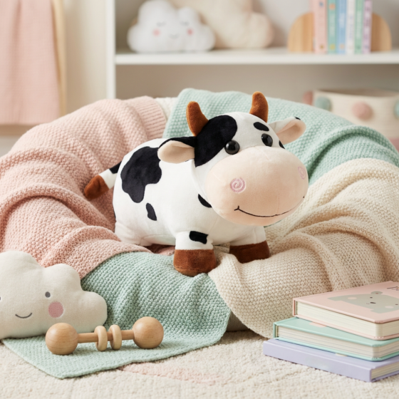 Handcrafted Cow Plushie Toy