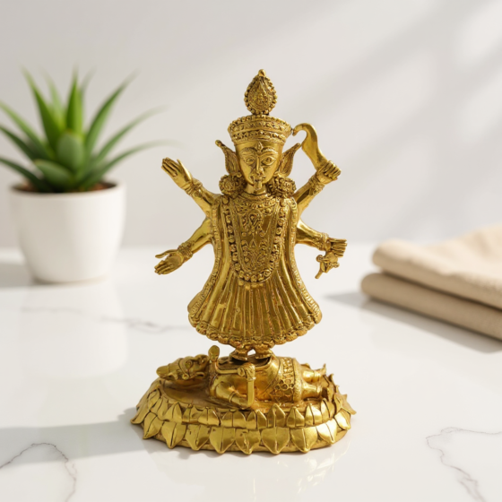 Goddess KALI Idol 12 inch - GI Certified Bengal Dokra