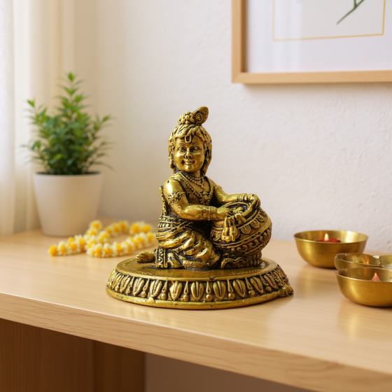 Brass Kanha Idol KBH09250