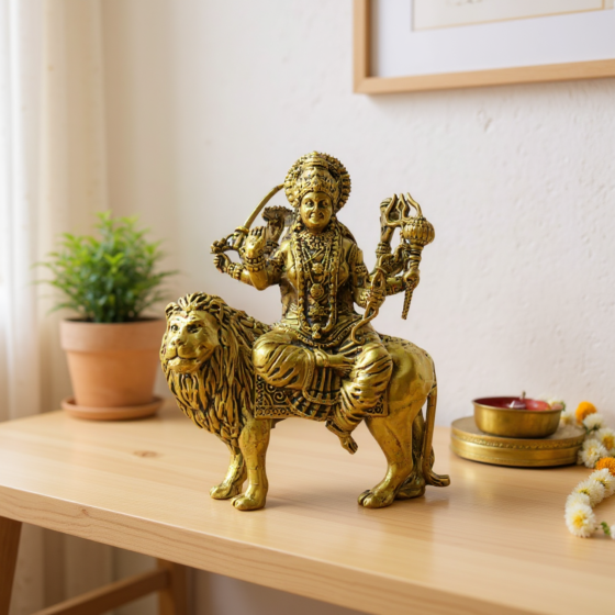 Brass Ambe Maa 5 Inch KBH09209