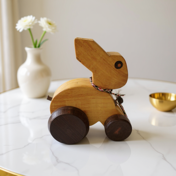 WOODEN RABBIT TOY