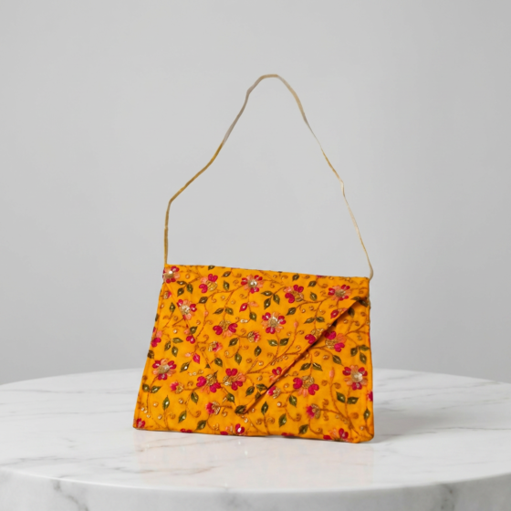 Handmade Ladies Cloth Bag|Yellow