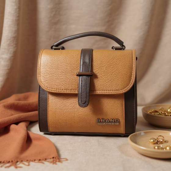 Handmade Leather Side Bag I Brown 