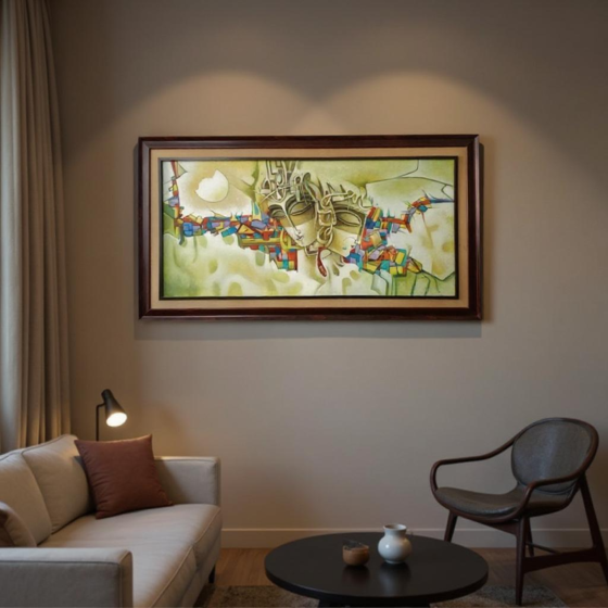 Radha Krishna Painting on Canvas