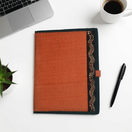 Jute File Folder | Hand Embroidery