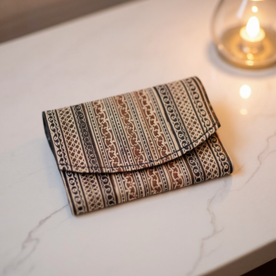 Genuine Leather Shantiniketan Clutch Purse