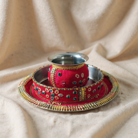 Karwa Chauth Thali Set of 3