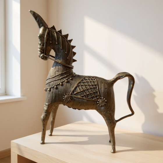 BRASS HORSE FOR HOME DECOR
