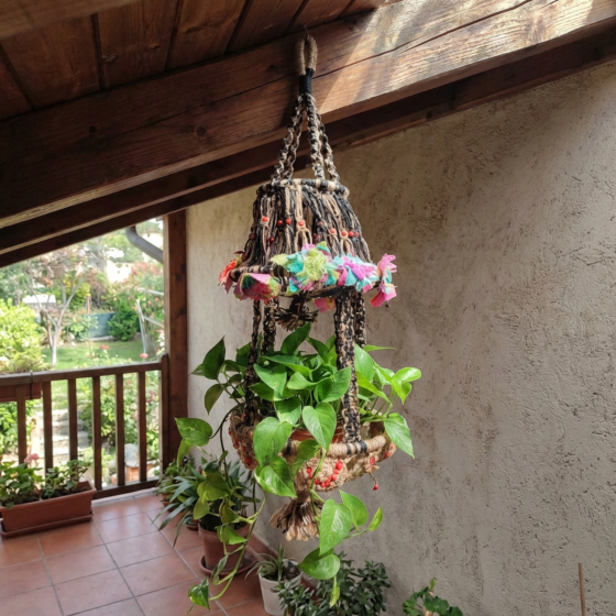 Handwoven Jute Wall Hanging|Multicolour