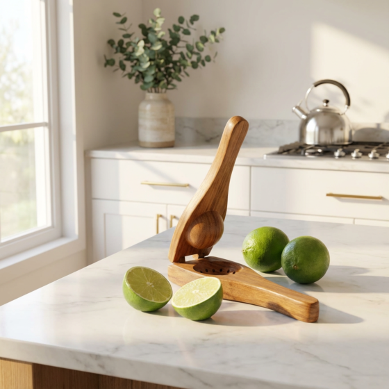 Handcrafted Wooden Lemon Squeezer| 21x9x7 cm