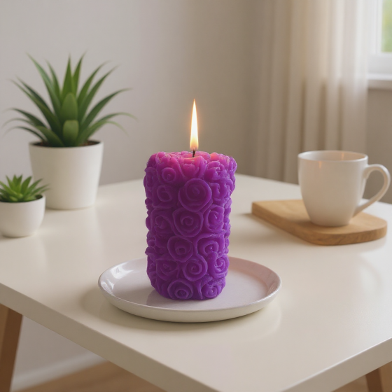 Soy Wax Candle | Essential Oils | Rose Fragrance 