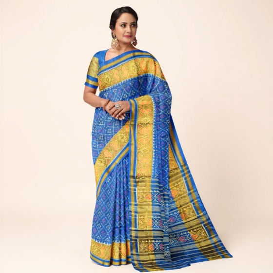 Single Ikkat Patola Silk Saree
