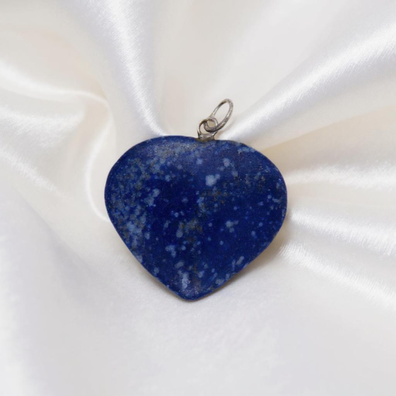 Lapis Lazuli Heart Pendant for Reiki Healing