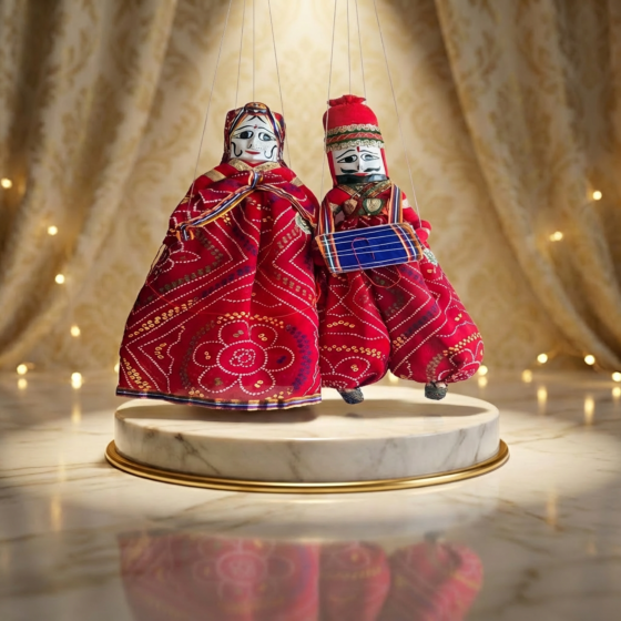 Handcrafted Kathputlis | Pair of 2 | 22x8 inches