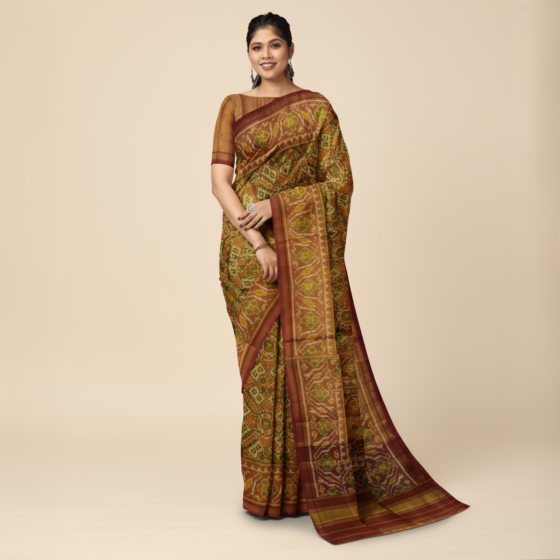 Single Ikat Patola Silk Saree