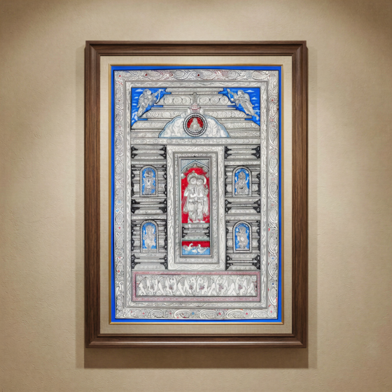 Handmade Radha-Krishna Pattachitra Painting | 19x13 Inches