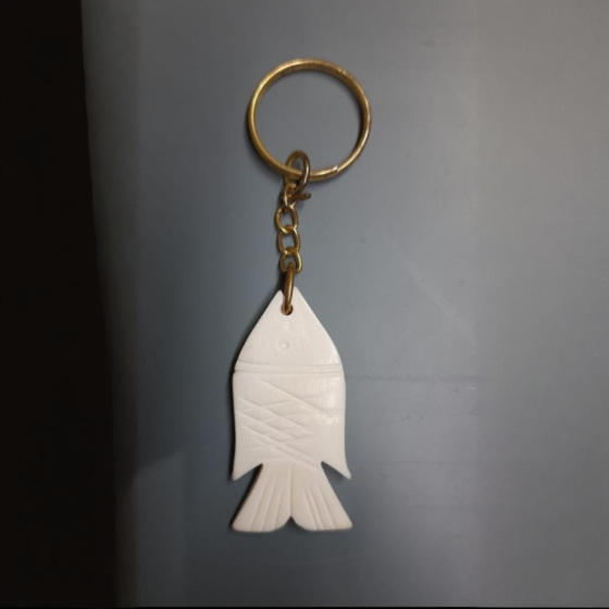 BONE KEYCHAIN FISH