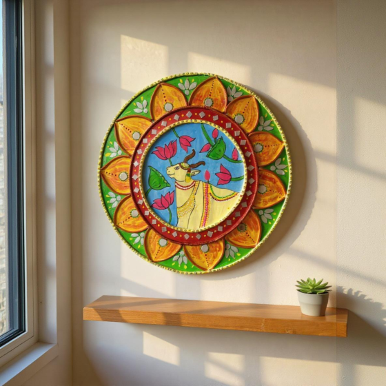 Handmade Lippan Pichhwai Art Wall Decor