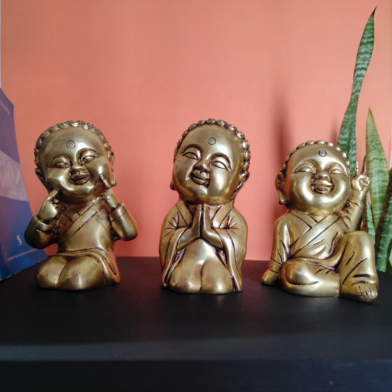 Brass Toy Baby Set of 3 KBH07532