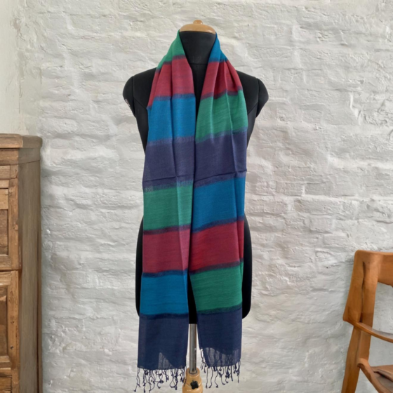 Handwoven Multicolour Stole | 70x200 cm