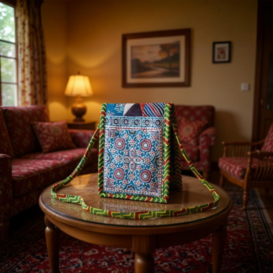 Hand-Embroidered Mobile Phone Bag