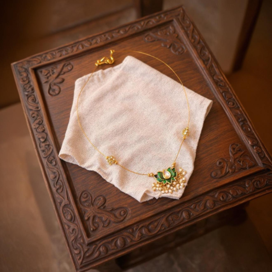 Lotus Minimalistic Necklace