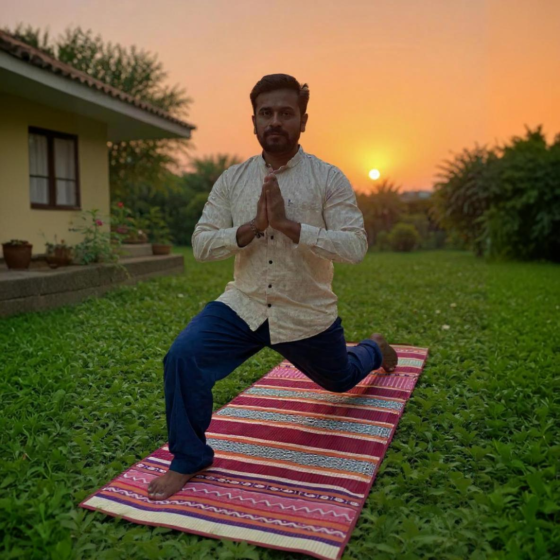 Handwoven River Grass Yoga Mat