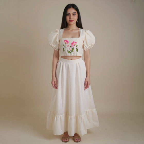 Off-White Skirt and Top