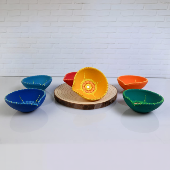 Decoreer Terracotta Sada Panti Diya 