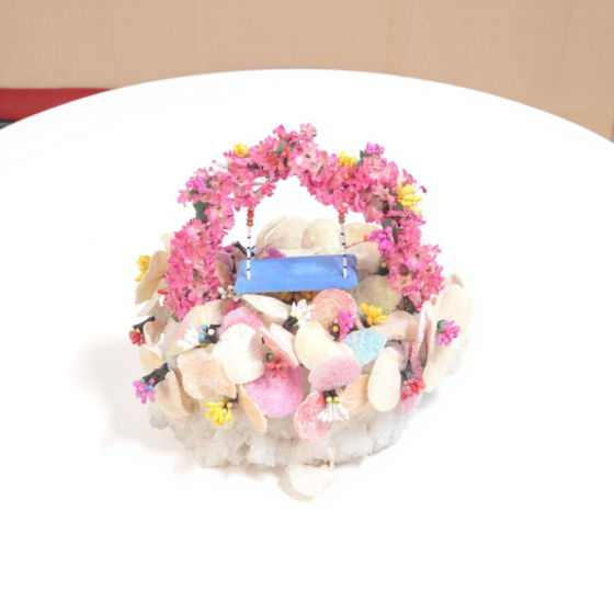 Handcrafted Crystal Kanha Ji Basket 