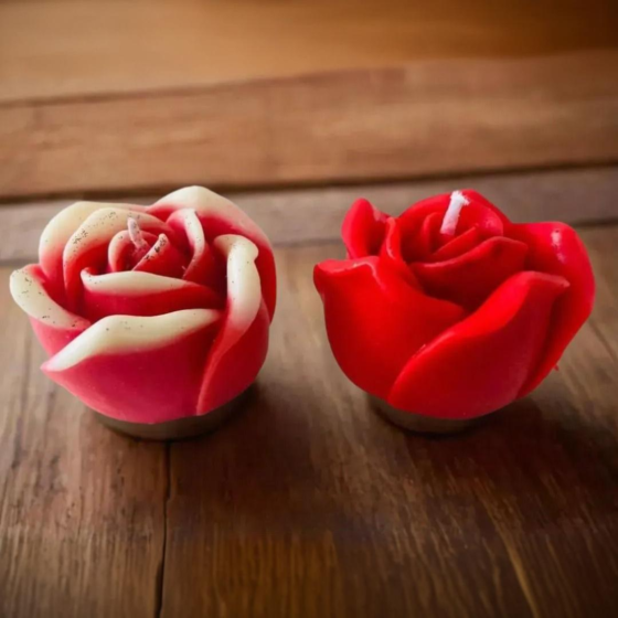 French Rose with our hand-poured soy wax flower candles