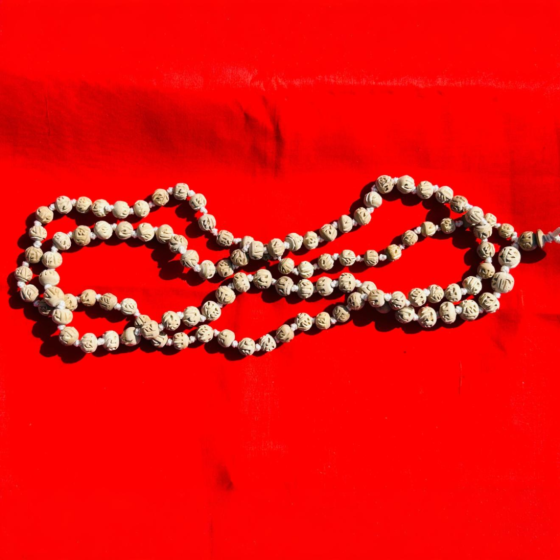 Tulsi Jap Mala | 108 Carving Beads