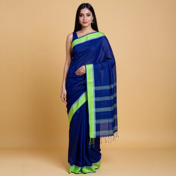 Nilambari Cotton Santipuri saree