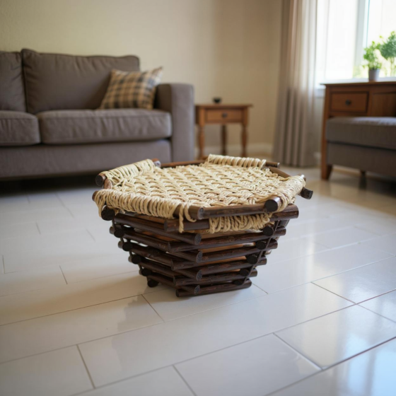 Low Sitting Stool | Handmade Stool
