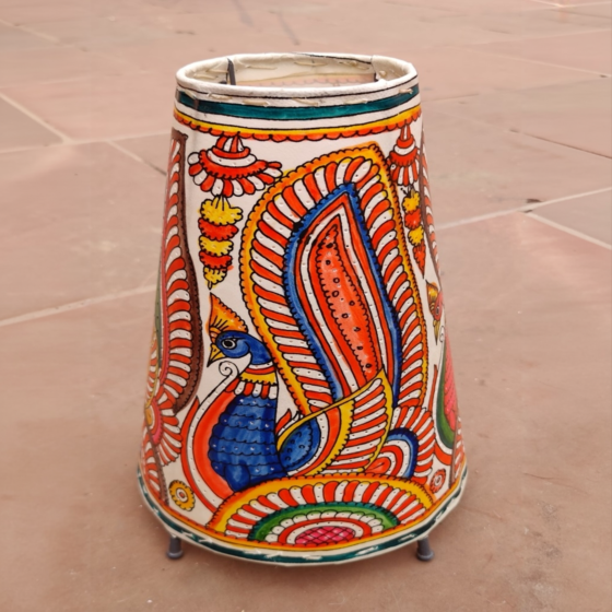 Hand-Painted Leather Puppet Craft Lamp