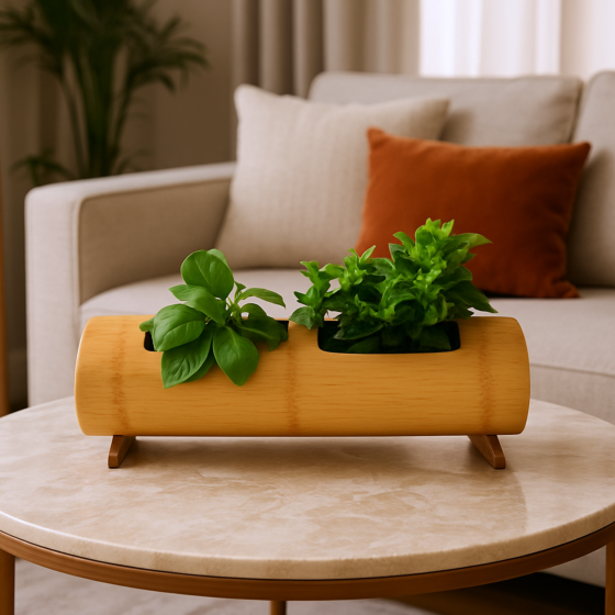 Handmade Bamboo Hanging Planter | Dastkar Craft