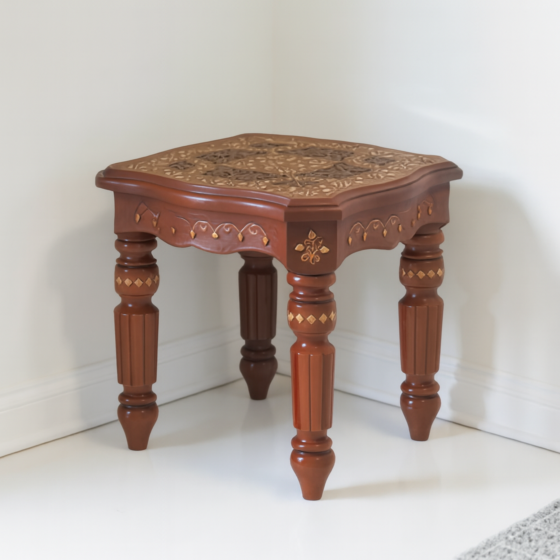 SHEESHAM WOOD SIDE TABLE 