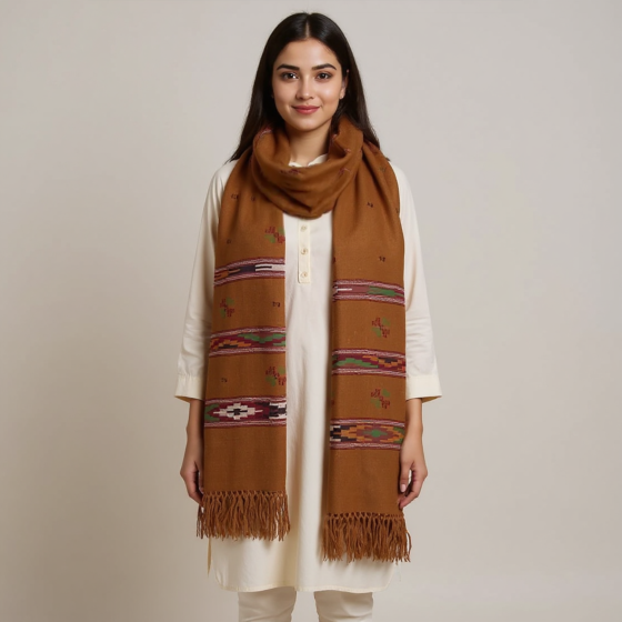 Kullu Shawl | Teen Patti Border