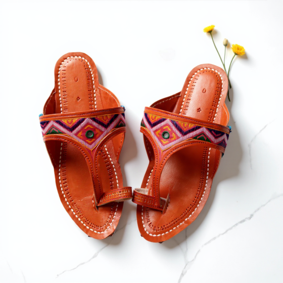 Leather Chappal | Soof Embroidery