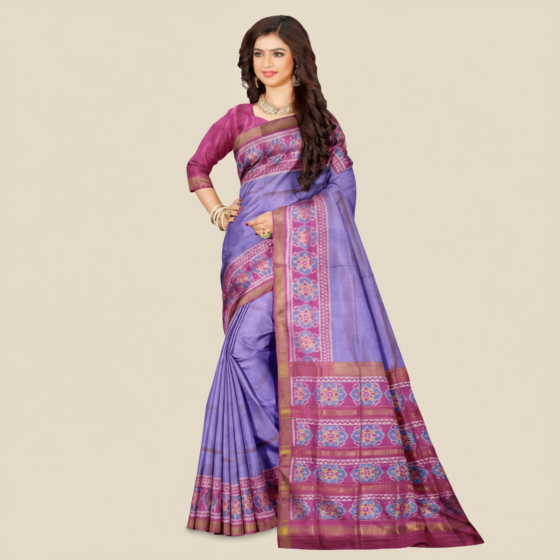 Single Ikat Patola Silk Saree